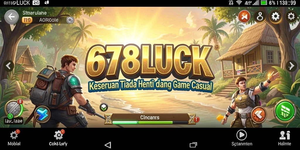 Tampilan gameplay 678LUCK yang seru dan menghibur.