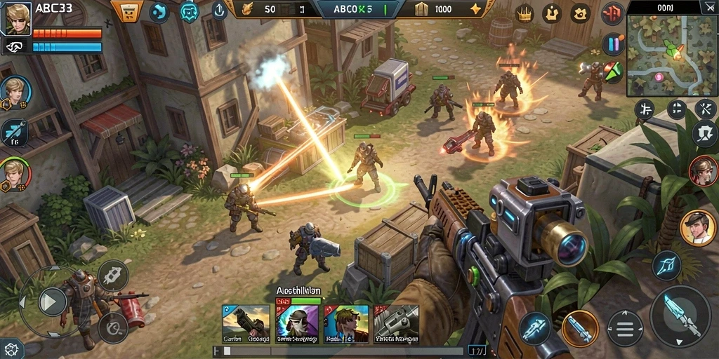 Tampilan gameplay menarik dengan berbagai strategi pertempuran.
