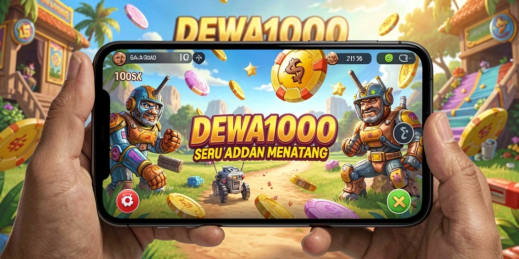 Tampilan gameplay DEWA1000 yang seru dan menantang di layar.