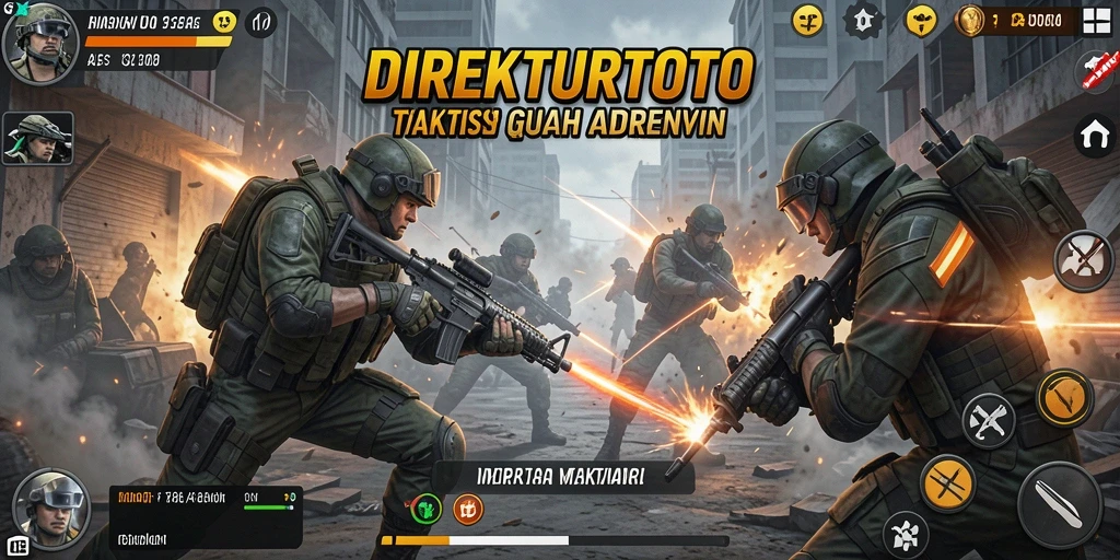 Screenshot DIREKTURTOTO menunjukkan aksi pertarungan yang mendebarkan.