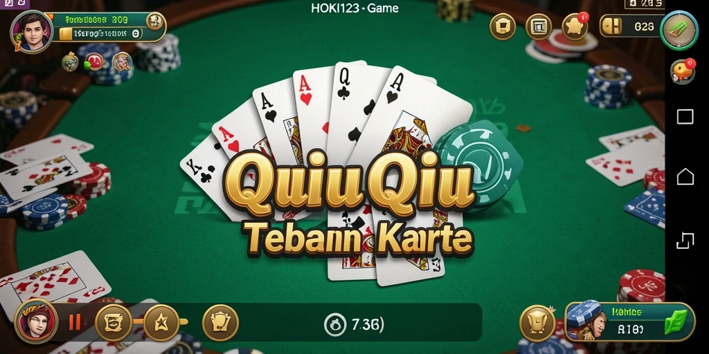 Tampilan gameplay seru di HOKI123 dengan kartu QiuQiu.