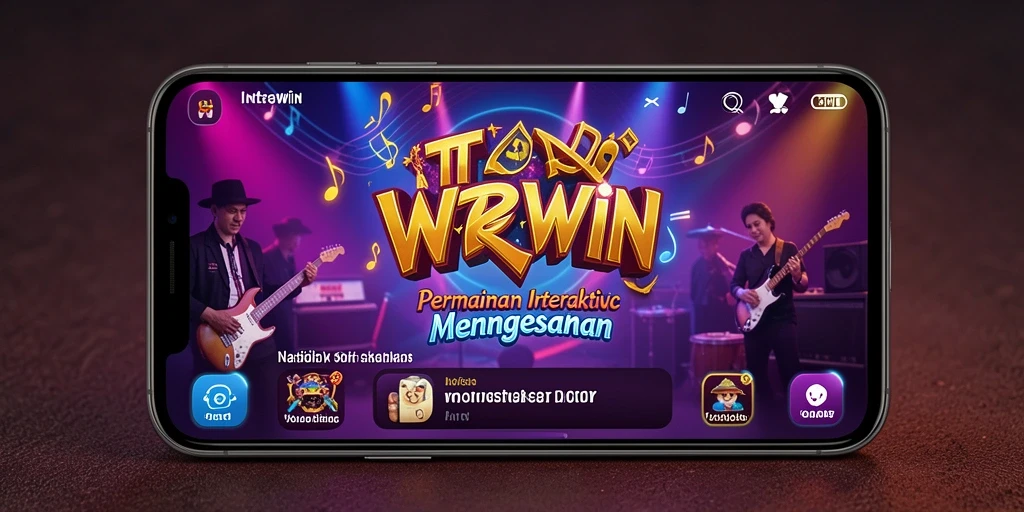 Tampilan gameplay INTERWIN yang penuh warna dan interaktif.