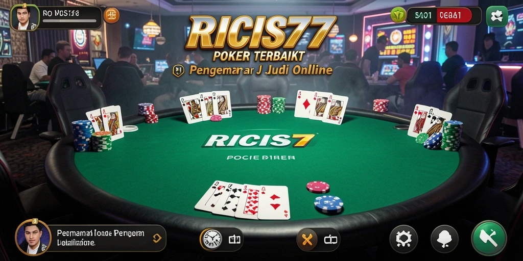 Tangkapan layar gameplay Poker yang menarik dan seru di RICIS77.