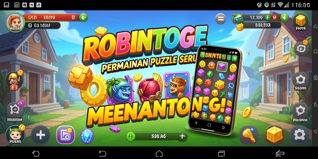 Tampilan gameplay ROBINTOGEL yang penuh tantangan.