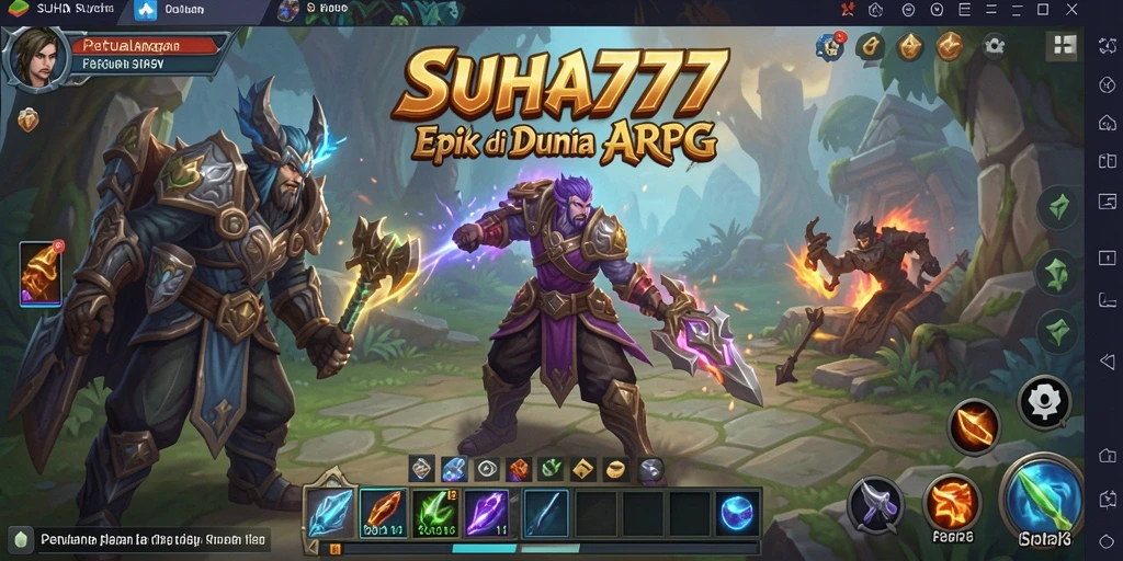 Tangkapan layar yang menampilkan aksi seru dalam game ARPG.