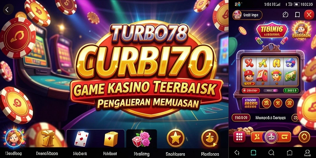 Tampilan screenshot utama TURBO78 menunjukkan aksi seru permainan Kasino.