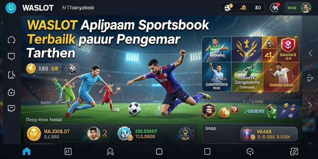 Tampilan antarmuka pengguna dari aplikasi Sportsbook WASLOT yang menarik.